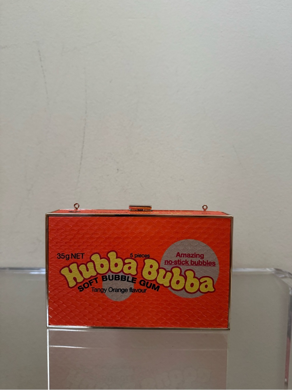 Anya Hindmarch Hubba Bubba Bubble Gum Clutch Orange